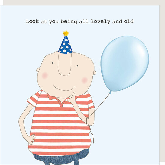 GF576 &ndash; Rosie made a thing wenskaart - lovely and old