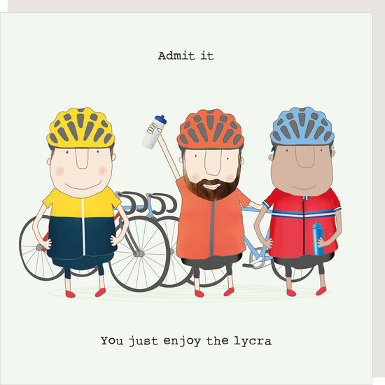 GF581 &ndash; Rosie made a thing wenskaart - enjoy lycra