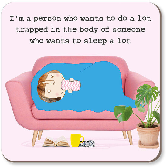 CST100 &ndash; Rosie made a thing onderzetter - sleep a lot coaster