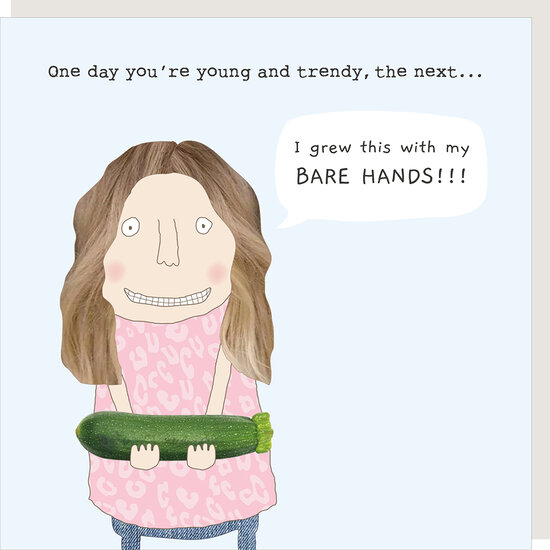 BB068 &ndash; Rosie made a thing wenskaart - bare hands