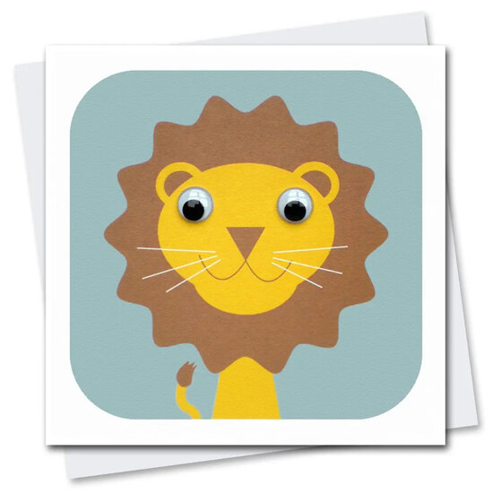 STR031 wenskaart Stripey Cats - Livingston leeuw
