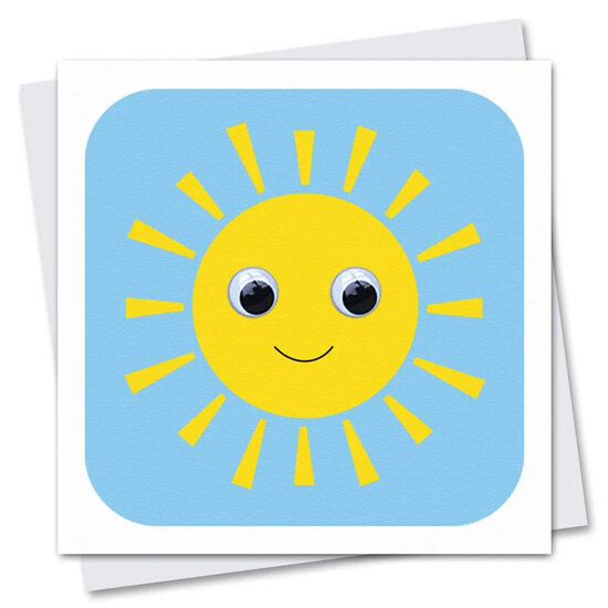 STR915 wenskaart Stripey Cats - Sonny sunshine