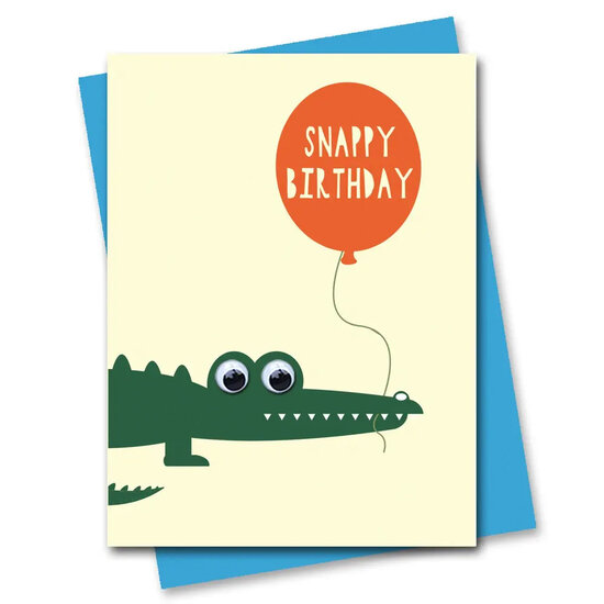 STR804 wenskaart Stripey Cats - Snappy Birthday