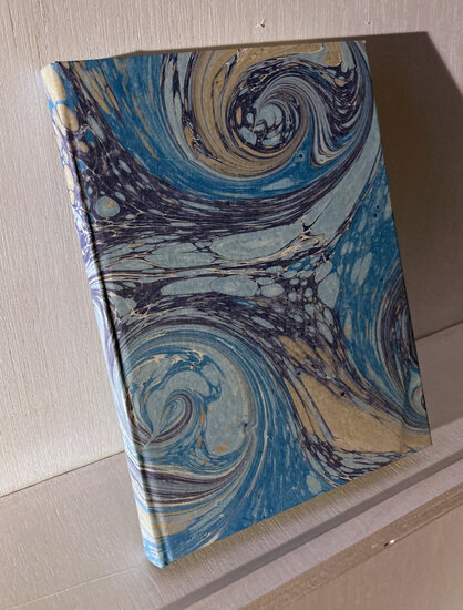 Luxe notitieboek gemarmerde omslag - 12x17 cm - design C24