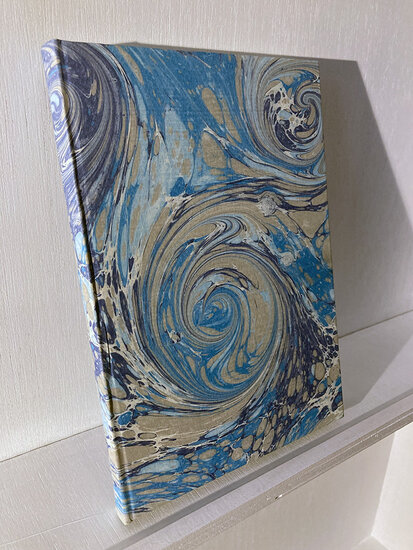 Luxe notitieboek gemarmerde omslag - A5 - design C24