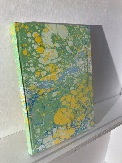 Luxe notitieboek gemarmerde omslag - A5 - design Q16