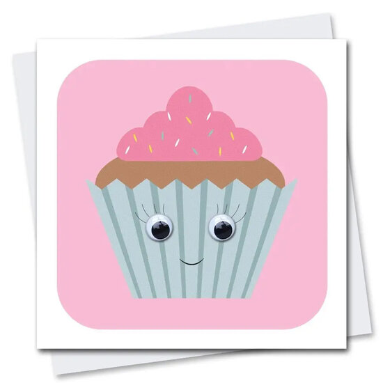 STR921 wenskaart Stripey Cats - Cath Cupcake