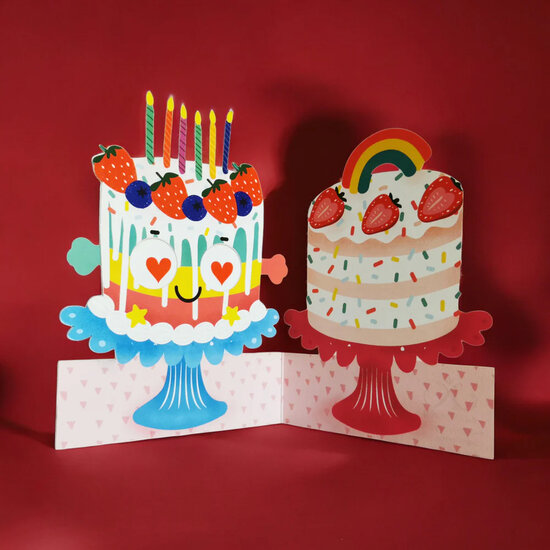 WB001 laser gesneden kaart Aww! so cute! - cake