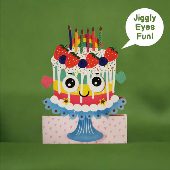 WB001 laser gesneden kaart Aww! so cute! - cake