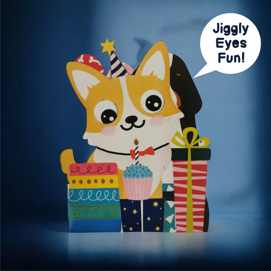 WB005 laser gesneden kaart Aww! so cute! - honden