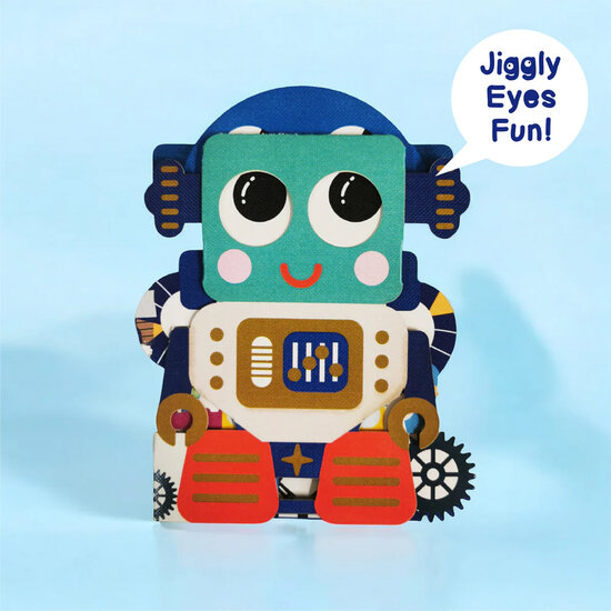 WB009 laser gesneden kaart Aww! so cute! - robot