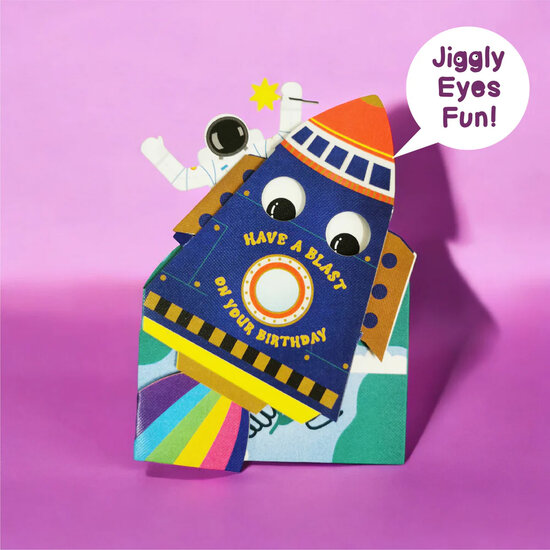 WB010 laser gesneden kaart Aww! so cute! - birthday raket