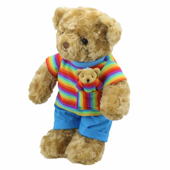 WB005418 Regenboog Beer - Wilberry Dressed Animals