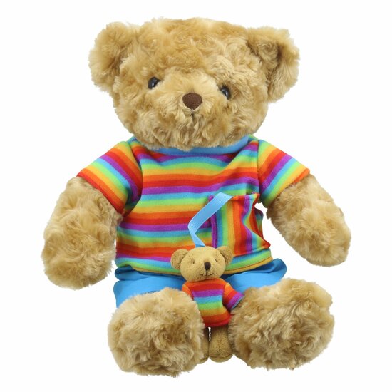WB005418 Regenboog Beer - Wilberry Dressed Animals