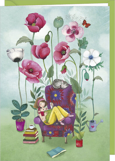 D108 - wenskaart Mila - lezen