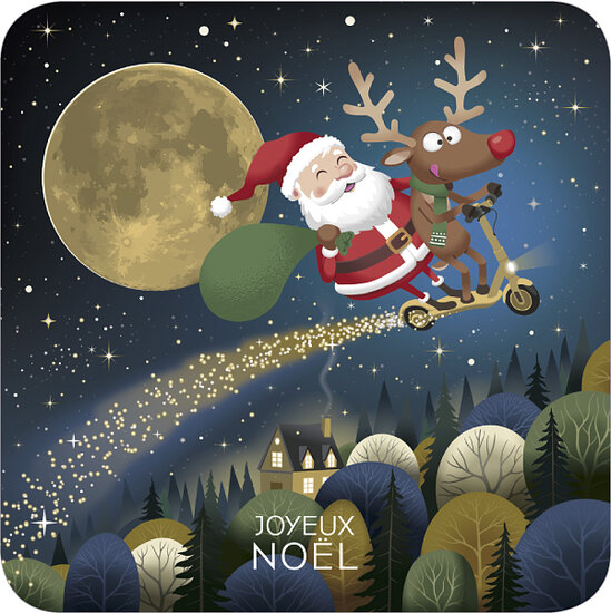 kBA657 R&eacute;my Tornoir kerstkaart - kerstman