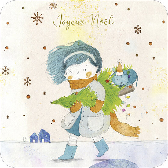 kBA665 Francesca Quatraro kerstkaart - kat