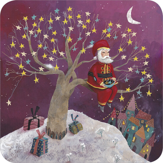 kBA667 Izou kerstkaart - kerstman