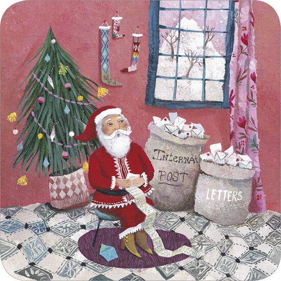 kBA668 Izou kerstkaart - kerstman