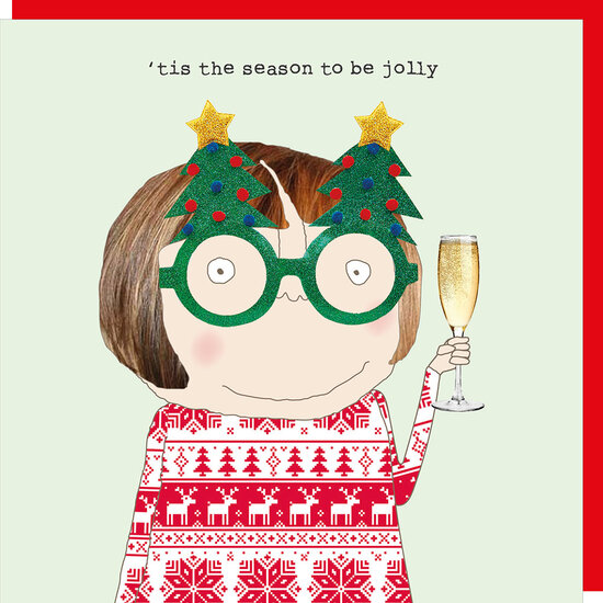 xGF110 &ndash; Rosie made a thing kerstkaart - season