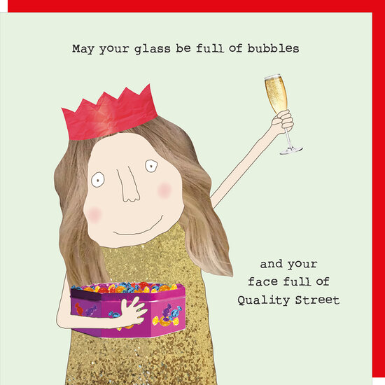 xGF112 &ndash; Rosie made a thing kerstkaart - face full