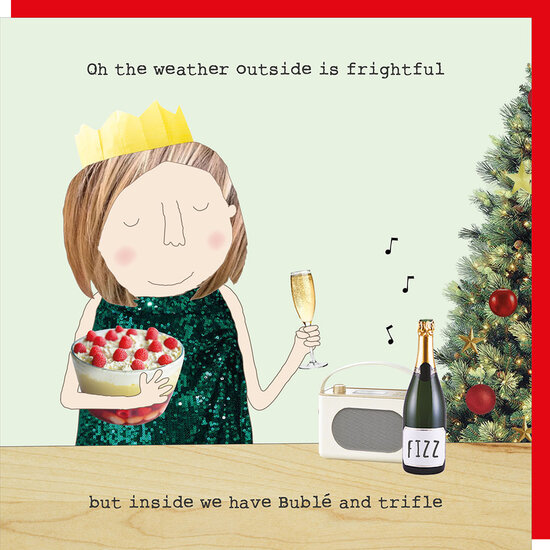 xGF115 &ndash; Rosie made a thing kerstkaart - trifle
