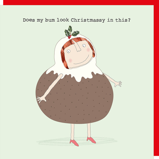 xGF117 &ndash; Rosie made a thing kerstkaart - christmassy