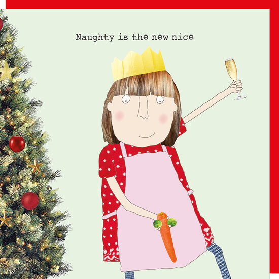 xGF118 &ndash; Rosie made a thing kerstkaart - naughty