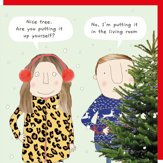 xBB025 &ndash; rosiemadeathing kerstkaart Babble - nice tree