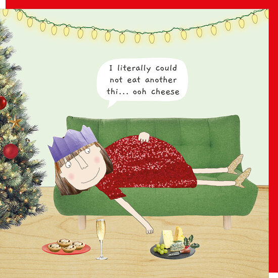 xBB026 &ndash; rosiemadeathing kerstkaart Babble - ooh cheese