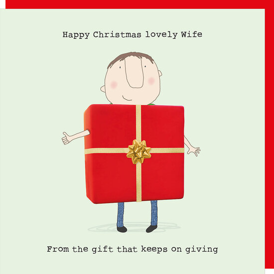 xrel60 - Rosie made a thing kerstkaart - wife gift