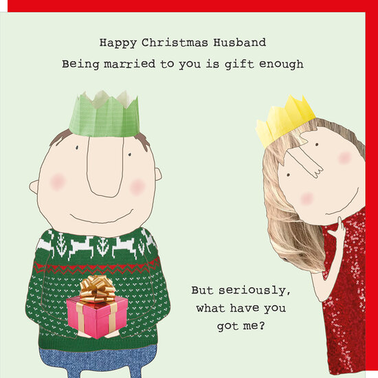 xrel61 - Rosie made a thing kerstkaart - husband gift