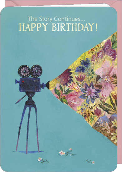 DO040- wenskaart Izou &quot;7 &egrave;me ART&quot; - happy birthday