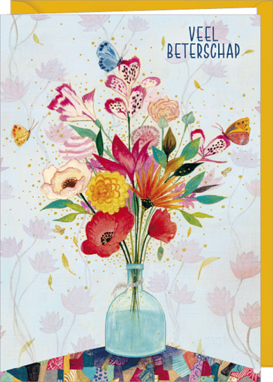 D168 - wenskaart Jehanne Weyman - veel beterschap
