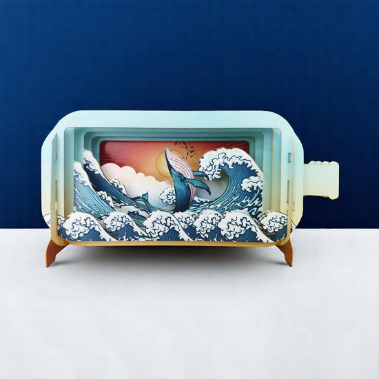 MIB339 Message in a Bottle kaart - walvis