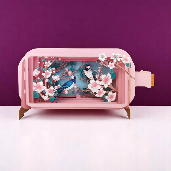 MIB341 Message in a Bottle kaart - kersenbloesem