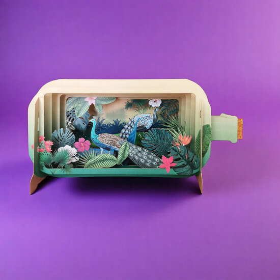 MIB342 Message in a Bottle kaart - pauw