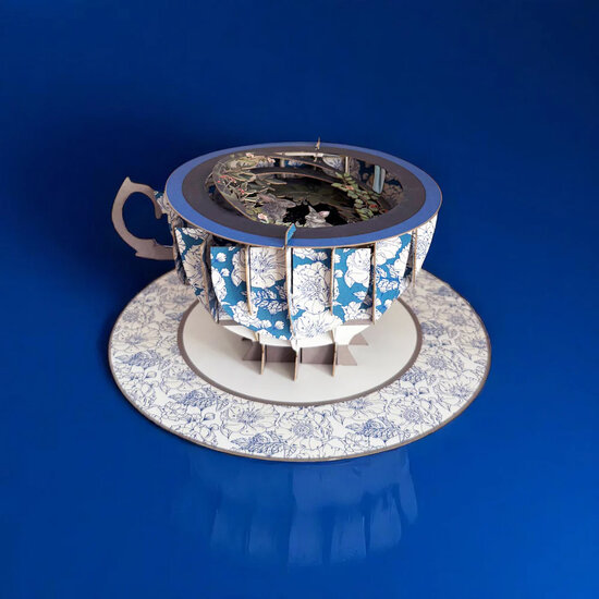 TEA012 a Cup of Tea kaart - konijnen | mano cards groothandel
