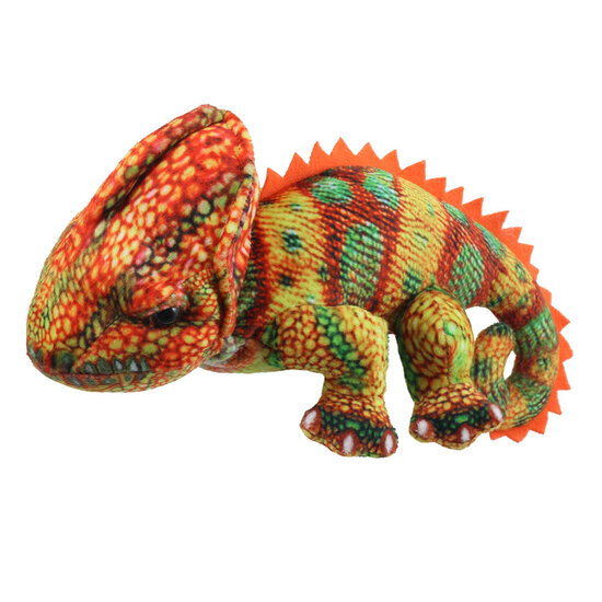 PC007807 Little Creatures - oranje kameleon vingerpop