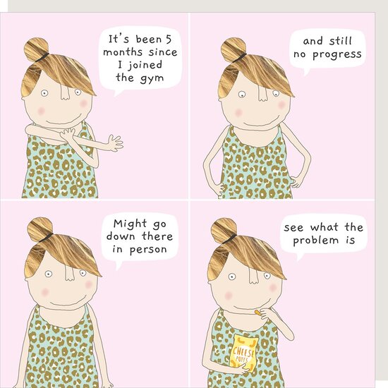 BB074 &ndash; Rosie made a thing wenskaart - no progress| Mano cards groothandel