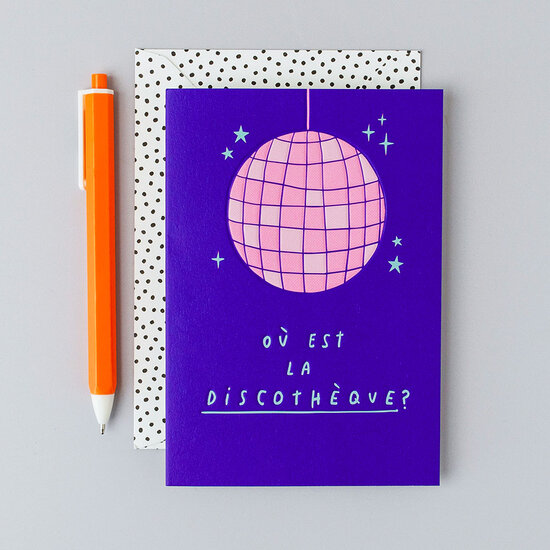 POP009 &ndash; Rosie made a thing - Pop! wenskaart - discotheque | Mano cards groothandel