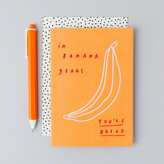 POP010 &ndash; Rosie made a thing - Pop! wenskaart - banana bread | Mano cards groothandel