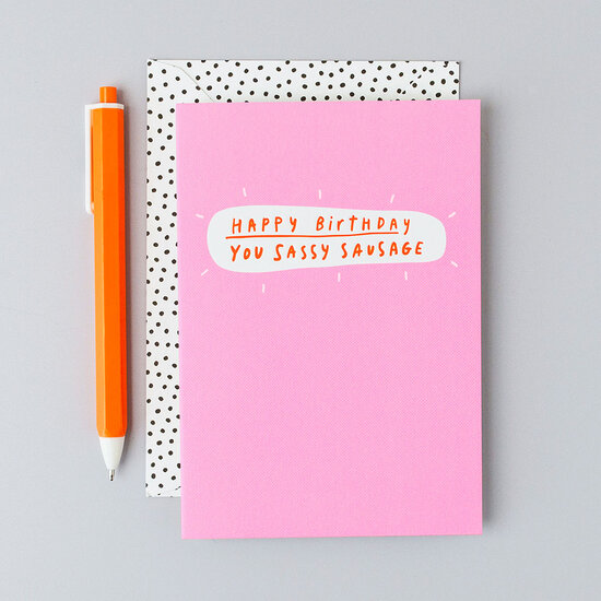 POP012 &ndash; Rosie made a thing - Pop! wenskaart - sassy sausage | Mano cards groothandel