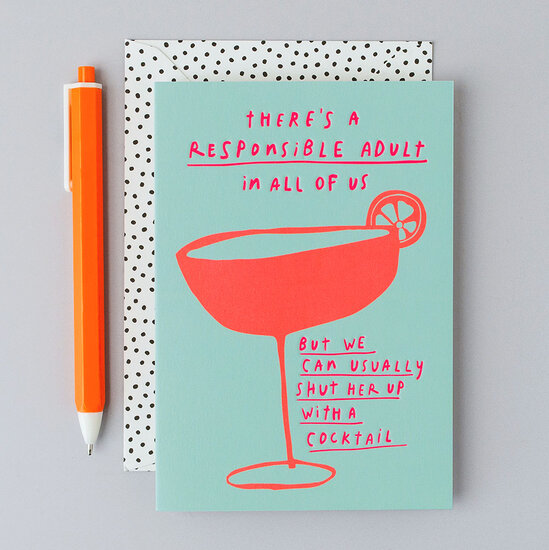 POP013 &ndash; Rosie made a thing - Pop! wenskaart - responsible adult | Mano cards groothandel