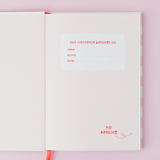 NBK003 Notitieboek Rosie made a thing - out loud  (15 x 21,5 cm)