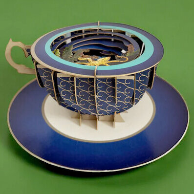 TEA009 a Cup of Tea kaart - zeedieren