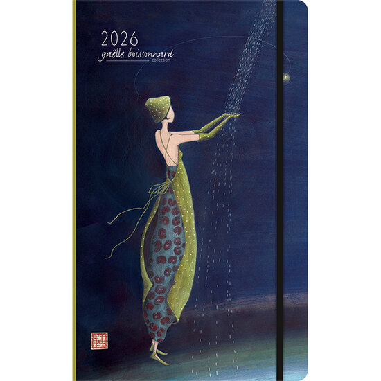 CAL24308 agenda 2026 gaelle boissonnard - 13 x 21 - blauw