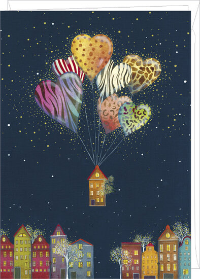 IB056 Grote kaart van Jehanne Weyman - in de lucht | Mano cards groothandel