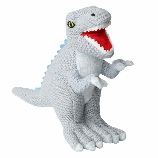 WB004348 T-Rex dinosaurus - blauw small - Wilberry Knitted | Mano cards groothandel