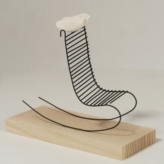 Sculptuur Laurent Tr&eacute;bout - laten we de tijd nemen - prenons le temps